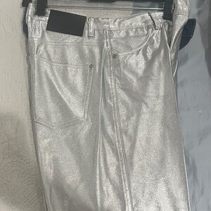 Shiny Silver Pants